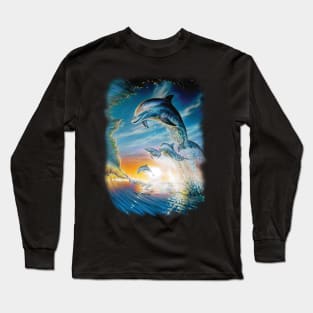 Happy Dolphin Family Long Sleeve T-Shirt